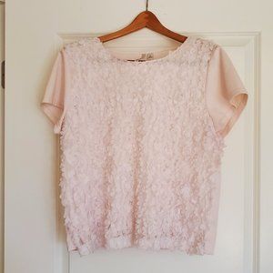 Textured Short Sleeve Top